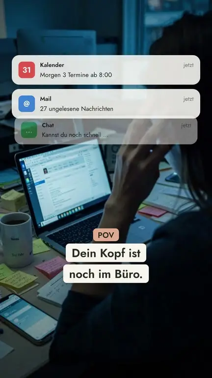 Beispiel-Reel für ein Yoga-Studio: POV-Geschichte vom Büro auf die Matte
