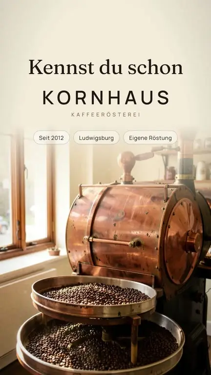 Beispiel-Reel für eine Kaffeerösterei: Röstung, Bohnen und Kaffeesorten